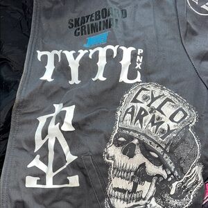 Dickies Gray Graphic Jacket with Bold Text